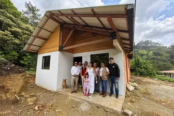 Construimos una vivienda nueva más en el campo de San Carlos